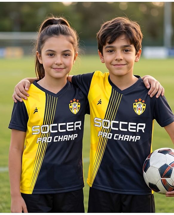 Pine Active Knit Half Sleeves Soccer Theme Printed T-Shirt - Yellow