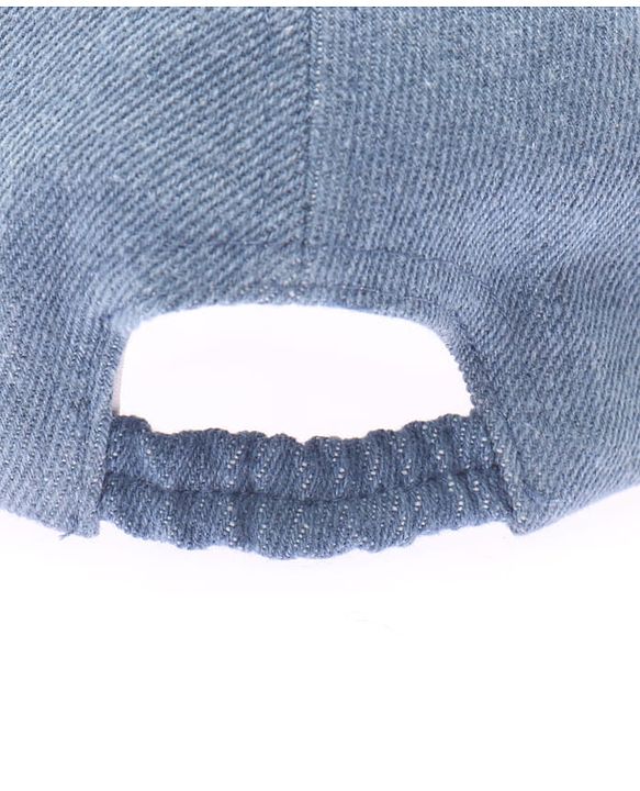 Babyhug Denim Woven Baseball Cap With Text Embroidery Light Blue - Diameter 14.5 cm