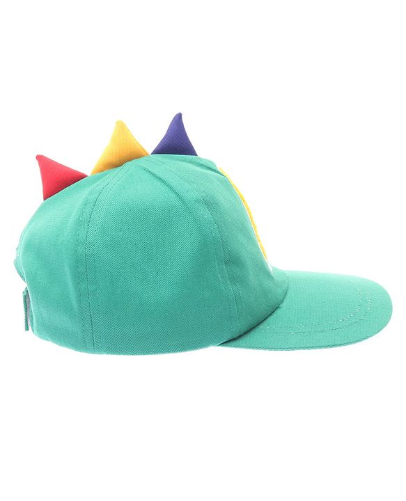 Babyhug 100% Cotton Woven Baseball Cap With Text Embroidery Green - Diameter 14.5 cm