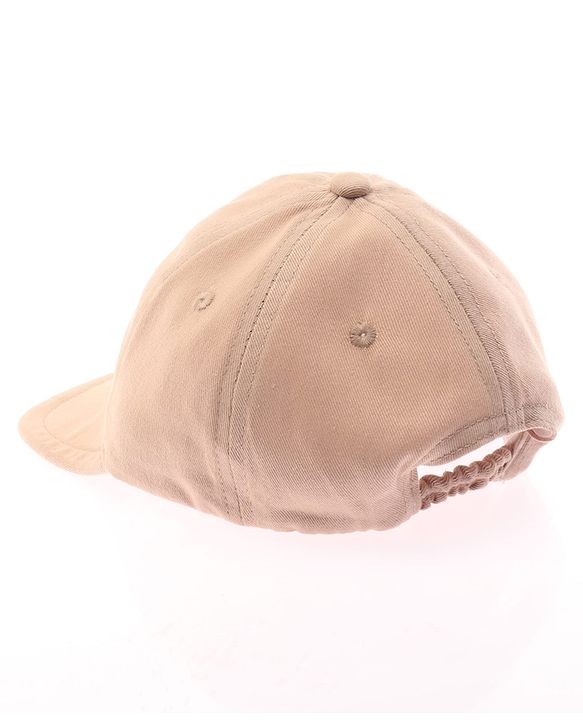 Babyhug 100% Cotton Woven Text Embroidered Baseball Cap Light Brown - Diameter 19 cm