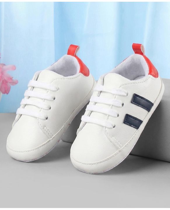 Cute Walk by Babyhug Lace Up Closure Booties - White
