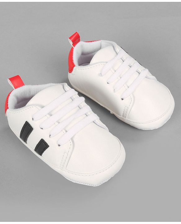 Cute Walk by Babyhug Lace Up Closure Booties - White