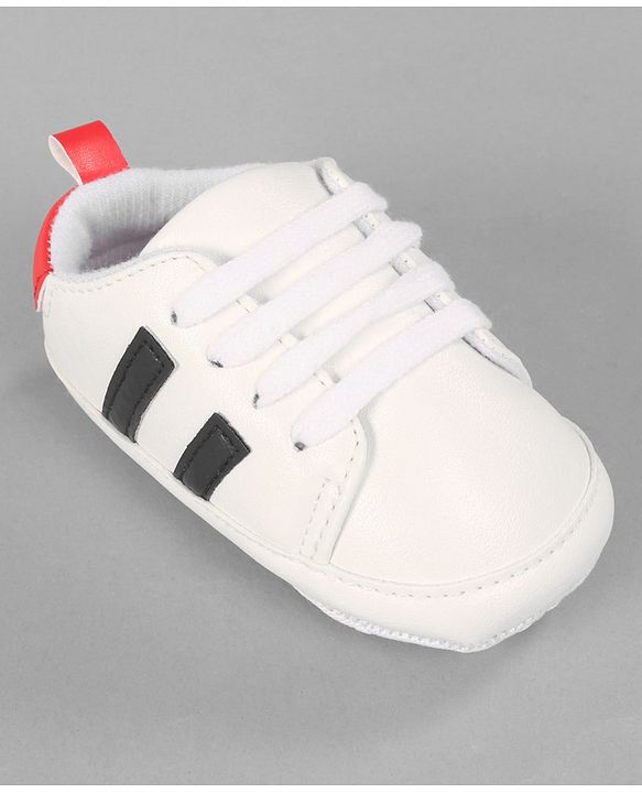 Cute Walk by Babyhug Lace Up Closure Booties - White