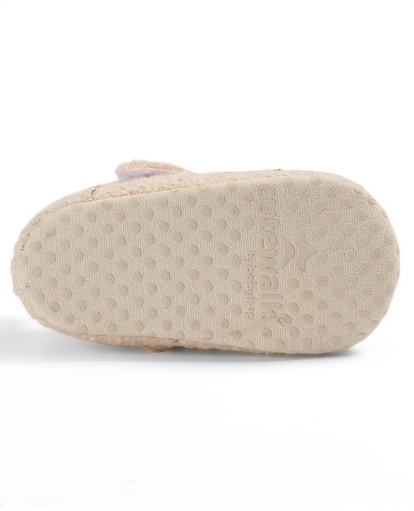 Cute Walk by Babyhug Velcro Closure Booties With Lace Detailing - White
