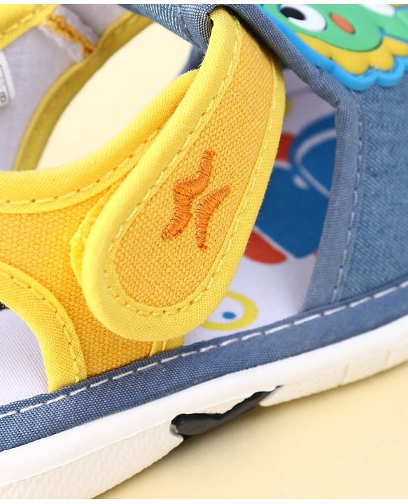 Cute Walk by Babyhug Velcro Closure Sandal With Dino Applique - Blue