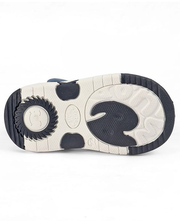 Cute Walk by Babyhug Velcro Closure Sandals with Applique - Navy Blue