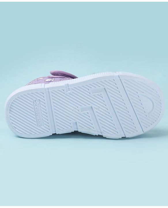 Cute Walk by Babyhug Velcro Closure Sandals with Elephant Print - Pink