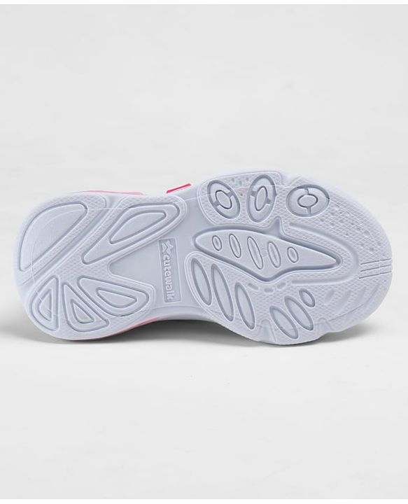 Cute Walk by Babyhug Velcro Closure Solid Sneakers - Pink
