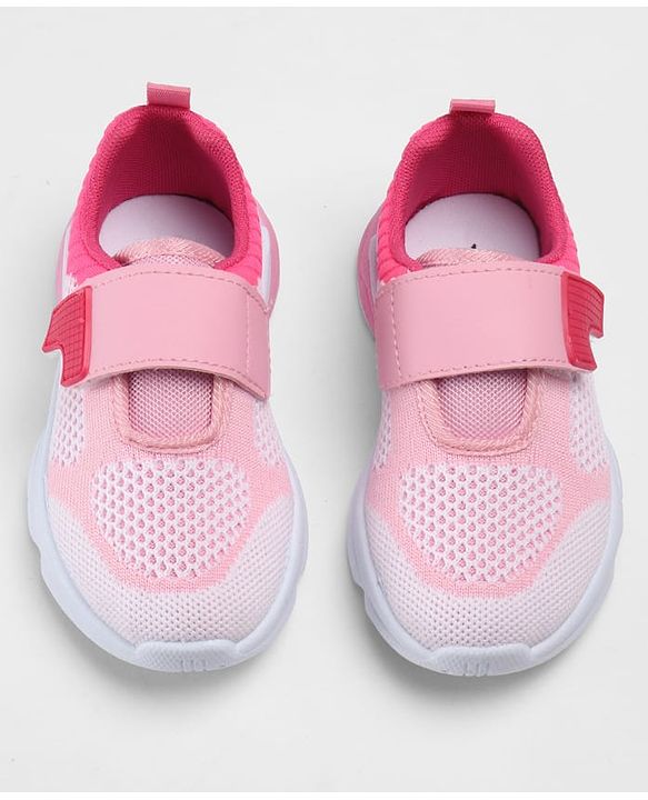 Cute Walk by Babyhug Velcro Closure Solid Sneakers - Pink