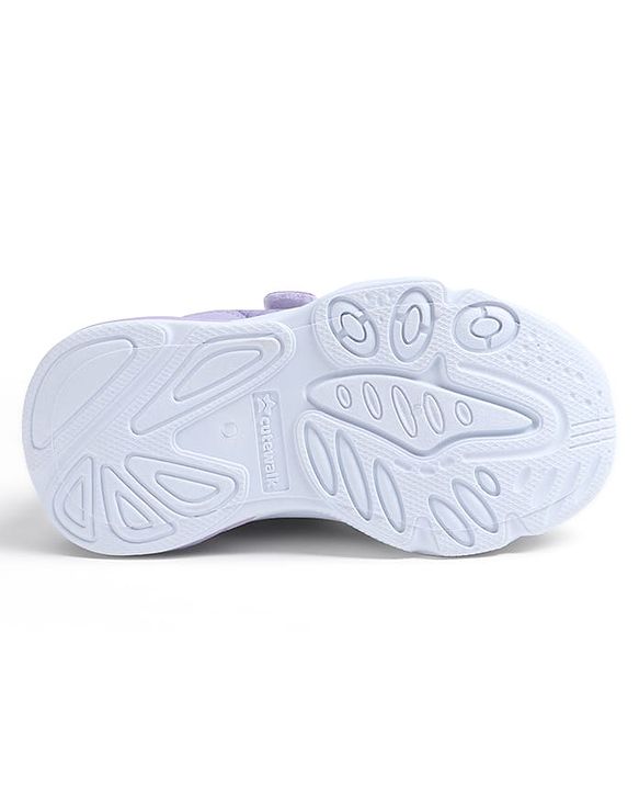 Cute Walk by Babyhug Velcro Closure Solid Sneaker Shoes - Purple