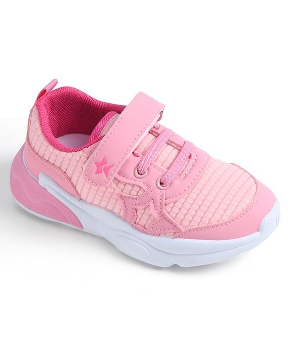 Cute Walk by Babyhug Velcro Closure Solid Sneaker Shoes - Purple