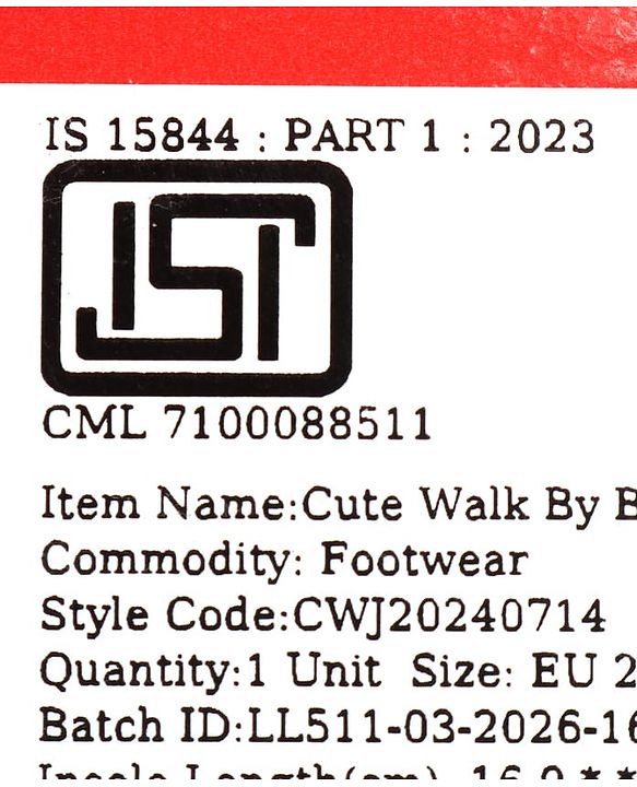 Cute Walk by Babyhug Velcro Closure Solid Sneakers - Blue