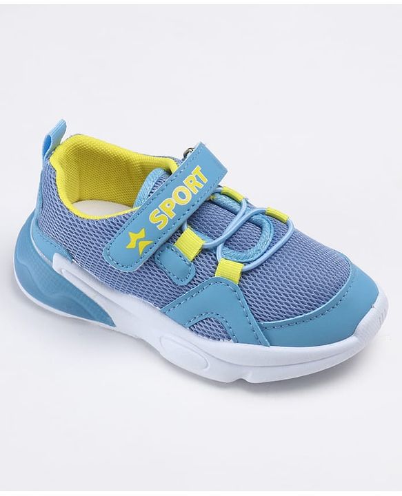Cute Walk by Babyhug Velcro Closure Solid Sneakers - Blue