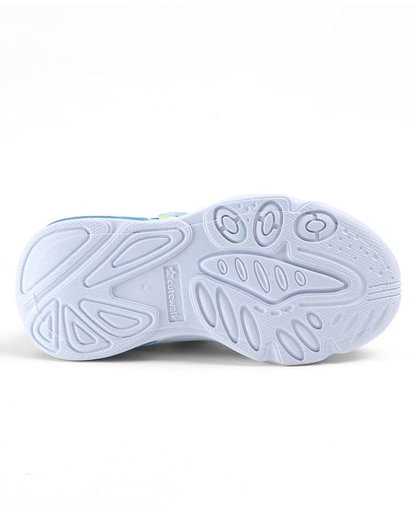 Cute Walk by Babyhug Velcro Closure Camouflage Printed Sneakers - Yellow