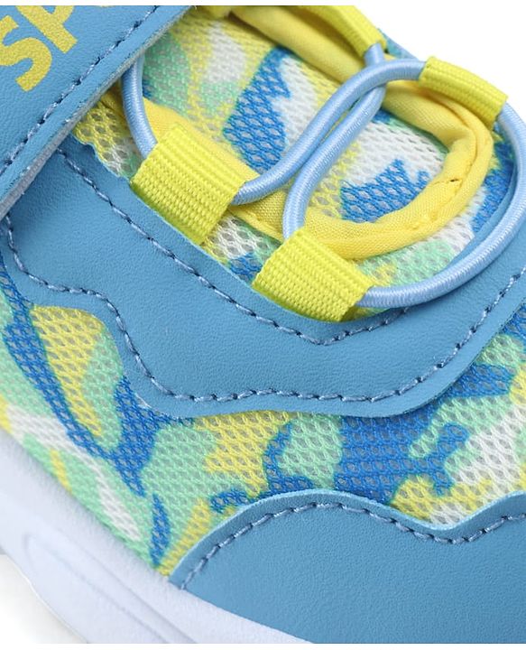 Cute Walk by Babyhug Velcro Closure Camouflage Printed Sneakers - Yellow
