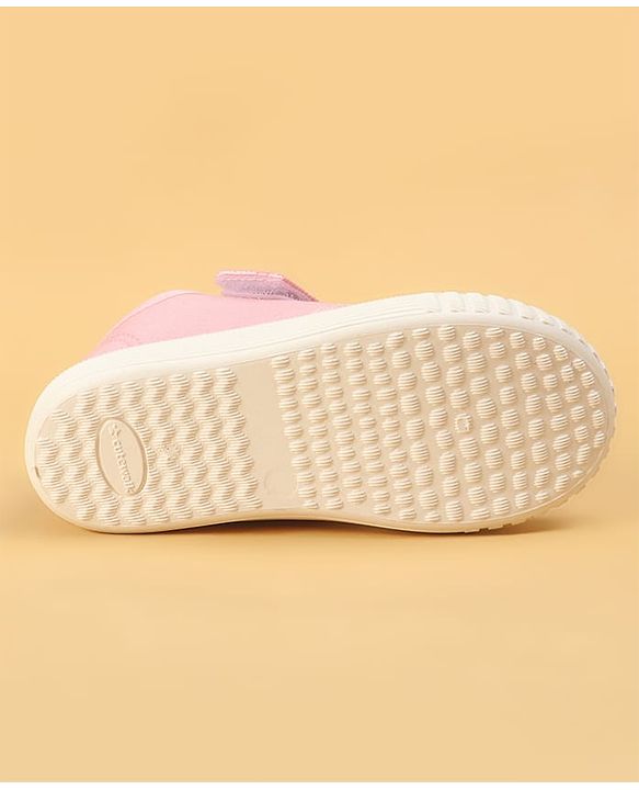 Cute Walk by Babyhug Velcro Closure Casual Shoes with Animal Print - Pink