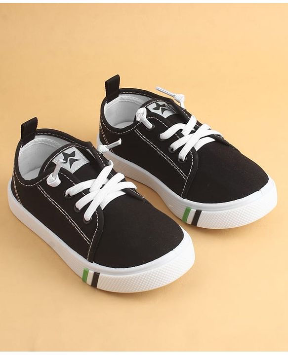 Cute Walk by Babyhug Lace Up Solid Casual Shoes - Black