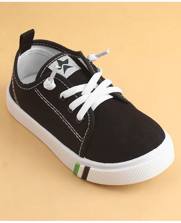 Cute Walk by Babyhug Lace Up Solid Casual Shoes - Black