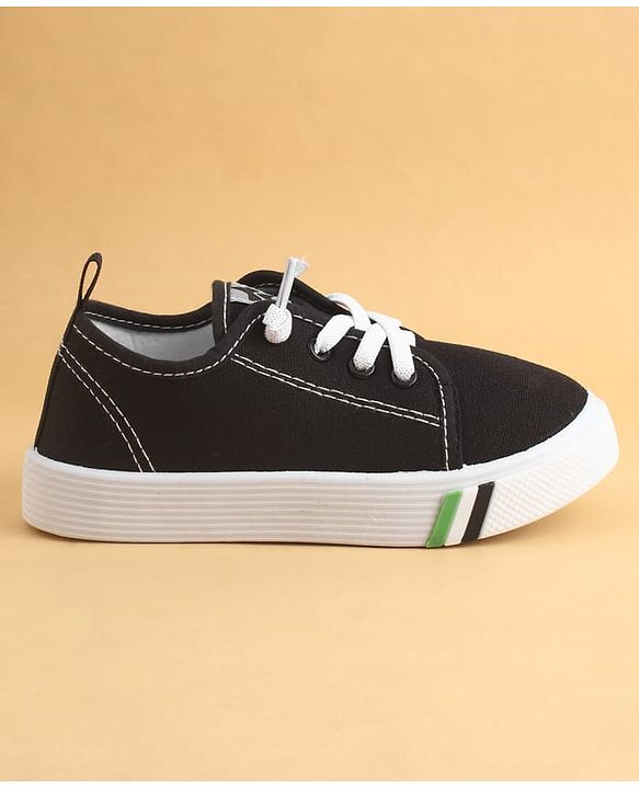 Cute Walk by Babyhug Lace Up Solid Casual Shoes - Black
