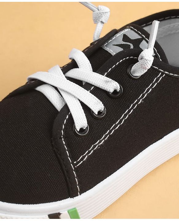 Cute Walk by Babyhug Lace Up Solid Casual Shoes - Black