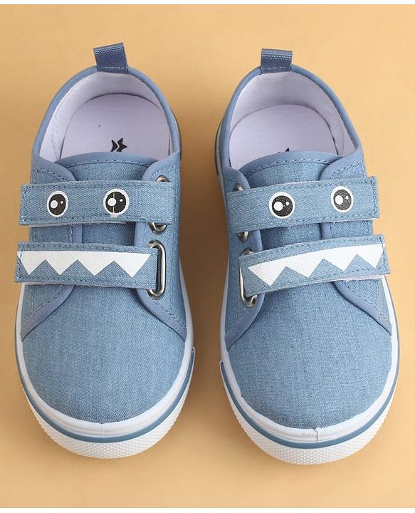 Cute Walk by Babyhug Velcro Closure Printed Casual Shoes - Blue