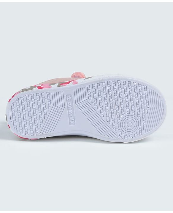 Cute Walk by Babyhug Velcro Closure Casual Shoes with Cat Embroidery - Pink