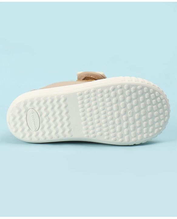 Cute Walk by Babyhug Velcro Closure Casual Shoes with Bunny Applique - Brown