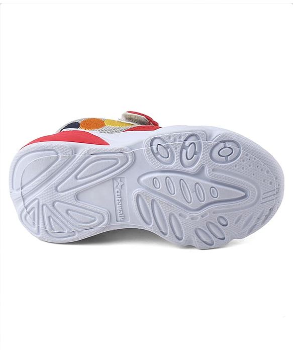Cute Walk by Babyhug Velcro Closure Sneaker With Fox Applique - Red