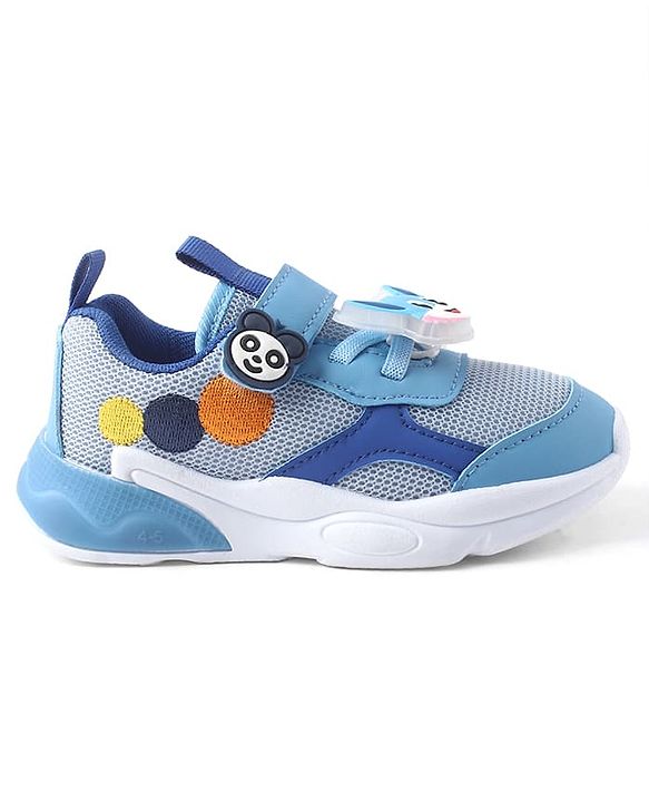 Cute Walk by Babyhug Velcro Closure Sneaker With Fox Applique - Red