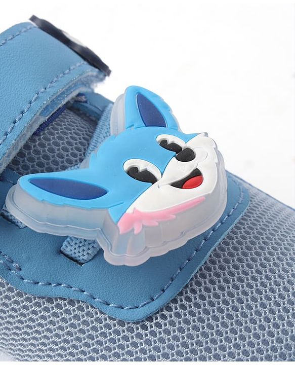 Cute Walk by Babyhug Velcro Closure Sneaker With Fox Applique - Red