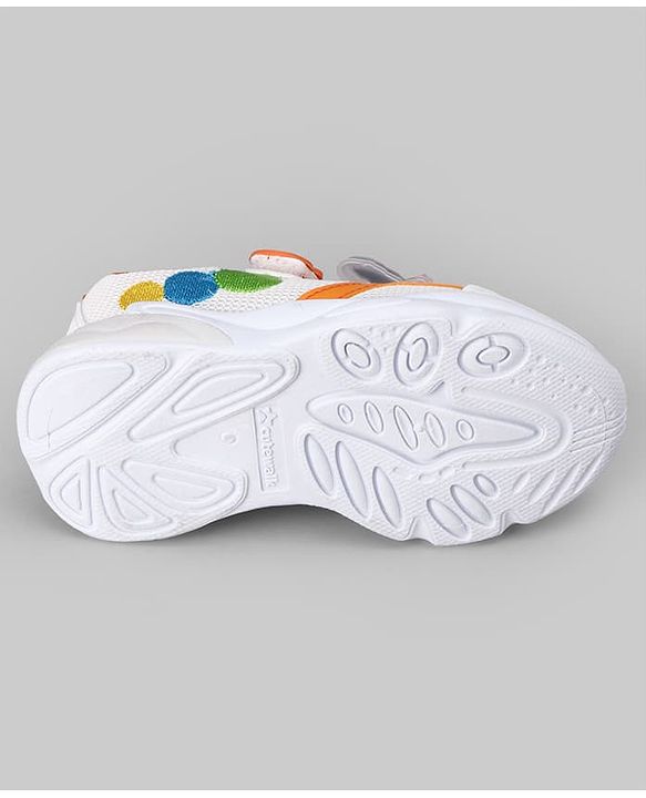 Cute Walk by Babyhug Velcro Closure Sneaker With Fox Applique - Red