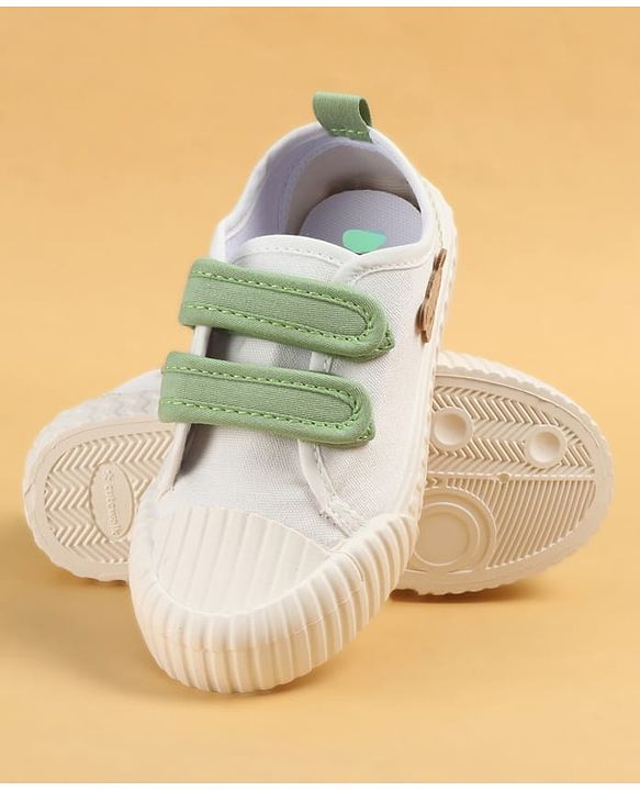 Cute Walk by Babyhug Velcro Closure Casual Shoes with Teddy Applique - Peach