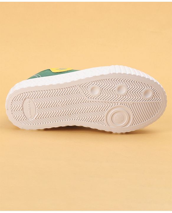 Cute Walk by Babyhug Lace Up Solid Casual Shoes - Dark Green