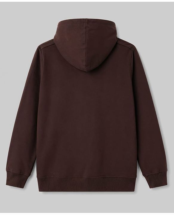 Pine Kids Cotton Knit Hooded Sweatshirt T-Rex Print Brown 4-5 Years