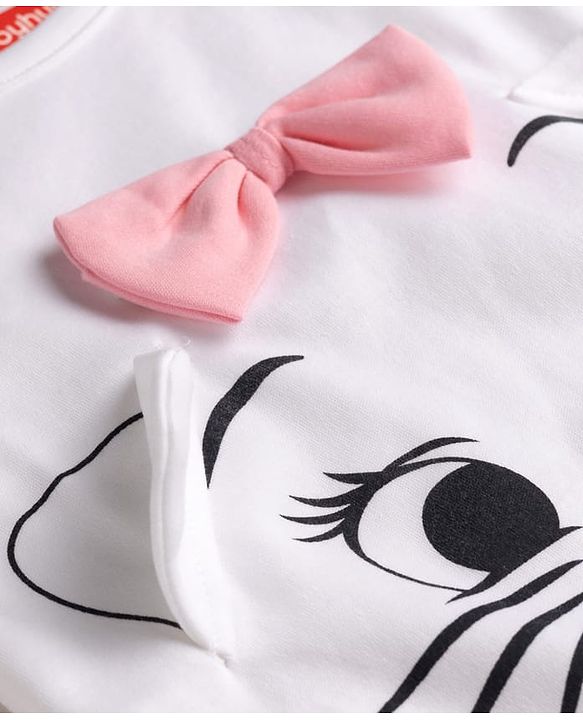 Babyhug Disney 100% Cotton Knit Half Sleeves Rompers With Minnie Mouse Graphic Pack Of 2 - Multicolor