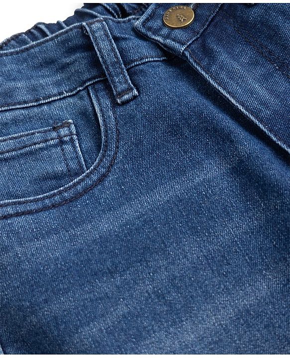 Pine Kids Denim Woven Washed Full Length Jeans - Blue