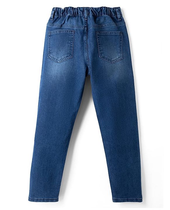 Pine Kids Denim Woven Washed Full Length Jeans - Blue
