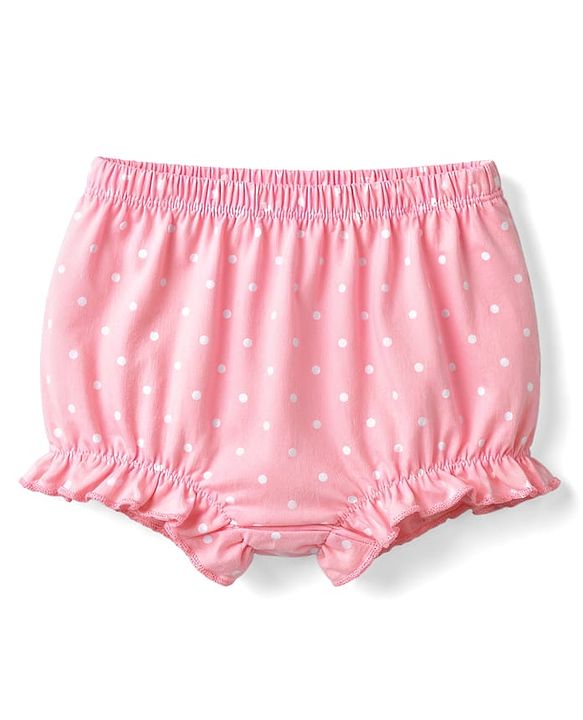 Babyhug 100% Cotton Single Jersey Knit Bear & Pola Dot Printed Bllomers Pack Of 3 - Multicolour