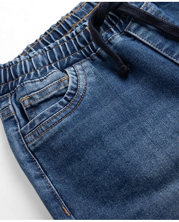 Pine Kids Denim Woven Washed Full Length Jeans - Blue