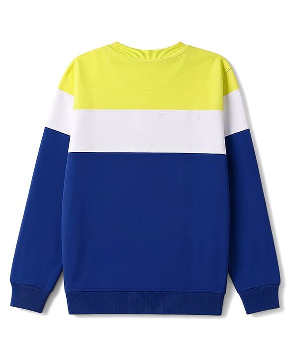 Pine Kids Cotton Knit Full Sleeves Sweatshirt with Awesome Print- Navy