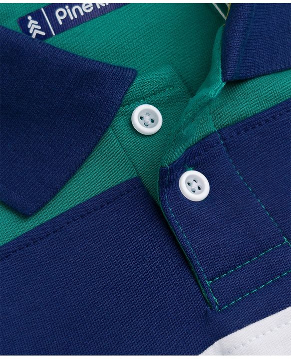 Pine Kids Cotton Knit Sweatshirt with Full Sleeves and Enjoy The Journey Text Print - Green