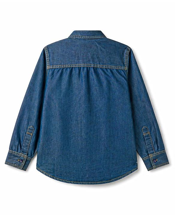 Pine Kids Cotton Woven Denim Shirts with Roll Up Sleeves Multi Color 4-5 Years