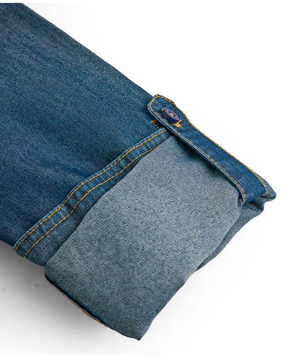 Pine Kids Cotton Woven Denim Shirts with Roll Up Sleeves Multi Color 4-5 Years
