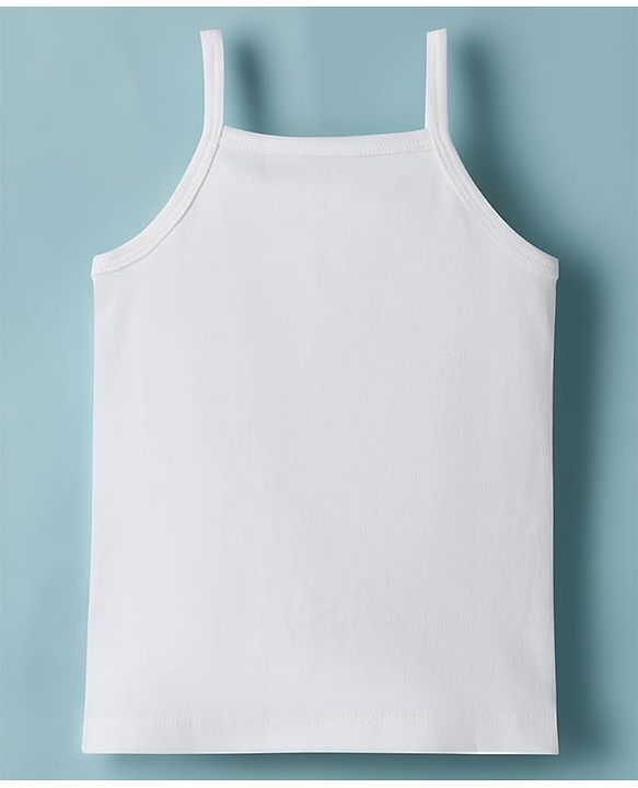Babyhug Disney 100% Cotton Knit Sleeveless Slip With Disney Character Graphic Pack Of 2 - White