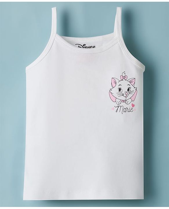 Babyhug Disney 100% Cotton Knit Sleeveless Slip With Disney Character Graphic Pack Of 2 - White