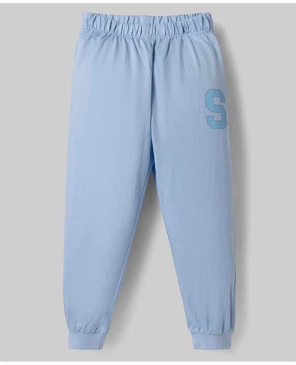 Babyhug Disney Single Jersey Knit Full Sleeves T-Shirt & Pyjama Night Suit with Stitch Graphics - White