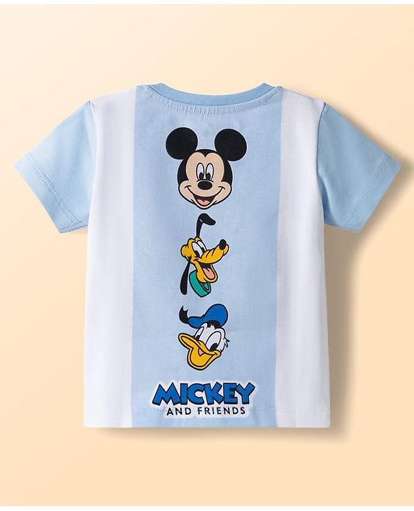 Babyhug Disney Single Jersey Knit Half Sleeves T-Shirt With Mickey Mouse Graphics Pack of 2 - Multicolor