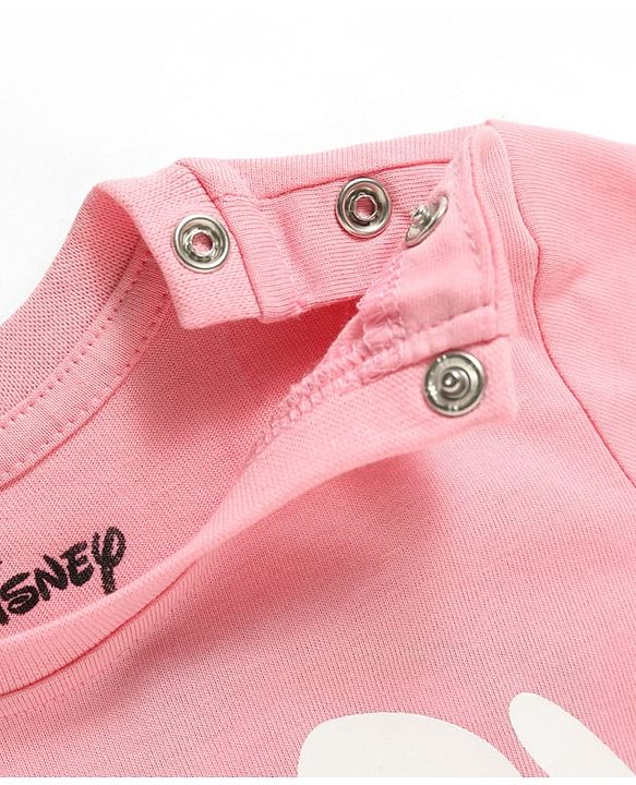 Babyhug Disney Single Jersey Knit Full Sleeves T-Shirt & Joggers Night Suit With Winnie The Pooh Graphics - Pink