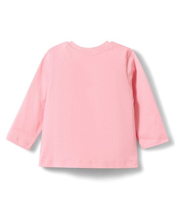 Babyhug Disney Single Jersey Knit Full Sleeves T-Shirt & Joggers Night Suit With Winnie The Pooh Graphics - Pink