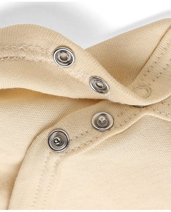 Babyhug 100% Cotton Interlock Knit Onesies With Full Sleeves and Truck Print Pack of 3 - Beige
